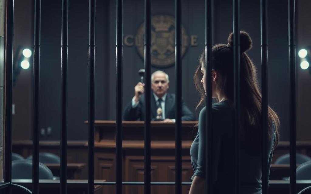A Tense Courtroom Scene, Dimly Lit With A Somber Atmosphere. In The Foreground, A Custody Gate Looms, Its Bars Casting Ominous Shadows. A Worried, Exhausted Mother Stands Before The Imposing Structure, Her Expression A Mix Of Fear And Determination. In The Middle Ground, A Stern-Faced Judge Presides, Their Gavel Raised, Poised To Make A Decision That Will Irrevocably Impact The Family'S Future. The Background Is Blurred, Hinting At The Complex Web Of Legal Proceedings And The High Stakes Involved In This Custody Battle. A Tense Courtroom Scene, Dimly Lit With A Somber Atmosphere. In The Foreground, A Custody Gate Looms, Its Bars Casting Ominous Shadows. A Worried, Exhausted Mother Stands Before The Imposing Structure, Her Expression A Mix Of Fear And Determination. In The Middle Ground, A Stern-Faced Judge Presides, Their Gavel Raised, Poised To Make A Decision That Will Irrevocably Impact The Family'S Future. The Background Is Blurred, Hinting At The Complex Web Of Legal Proceedings And The High Stakes Involved In This Custody Battle.